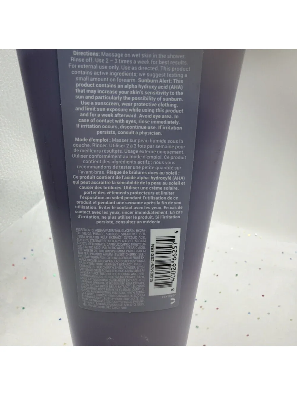 Fenty Skin Cherry Dub Triple Action AHA Body Scrub 8.5oz Exfoliating NEW